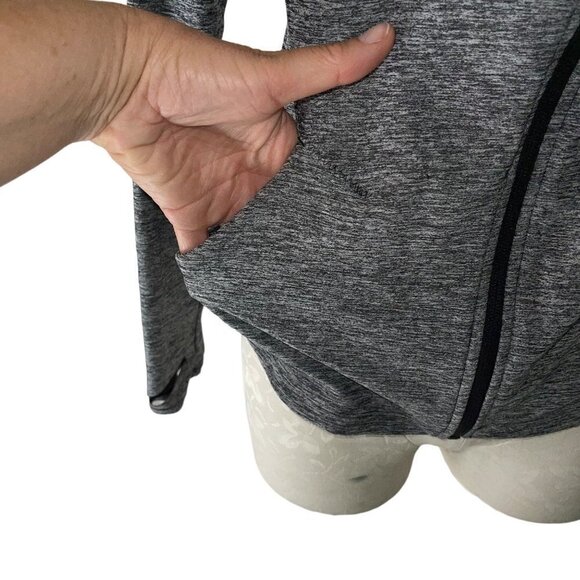 Athleta Pacifica Illume UPF Relaxed Jacket Size XS Heathered Charcoal Gray - Picture 5 of 10